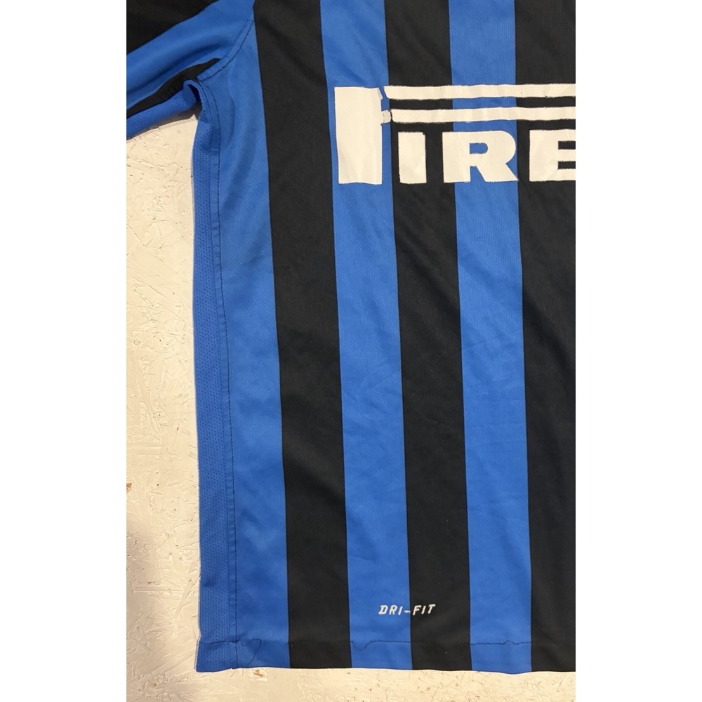 Nike‎ Inter Milan 2015-16 Home Jersey Official Football Kit Size S Blue Striped - Picture 3 of 12